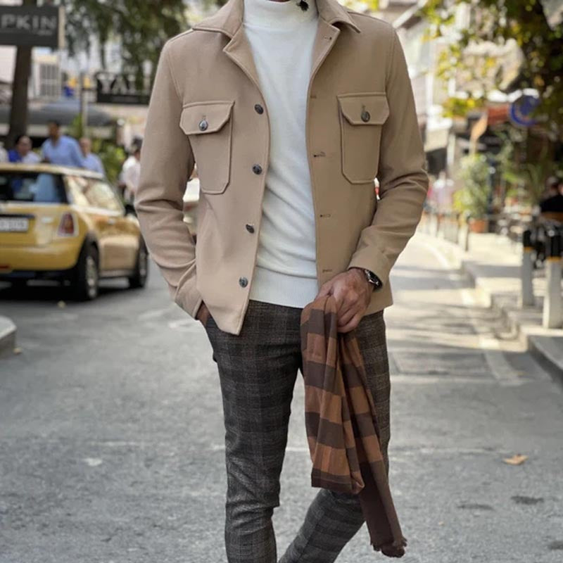 Autumn and winter men's casual men's jackets tops business coats