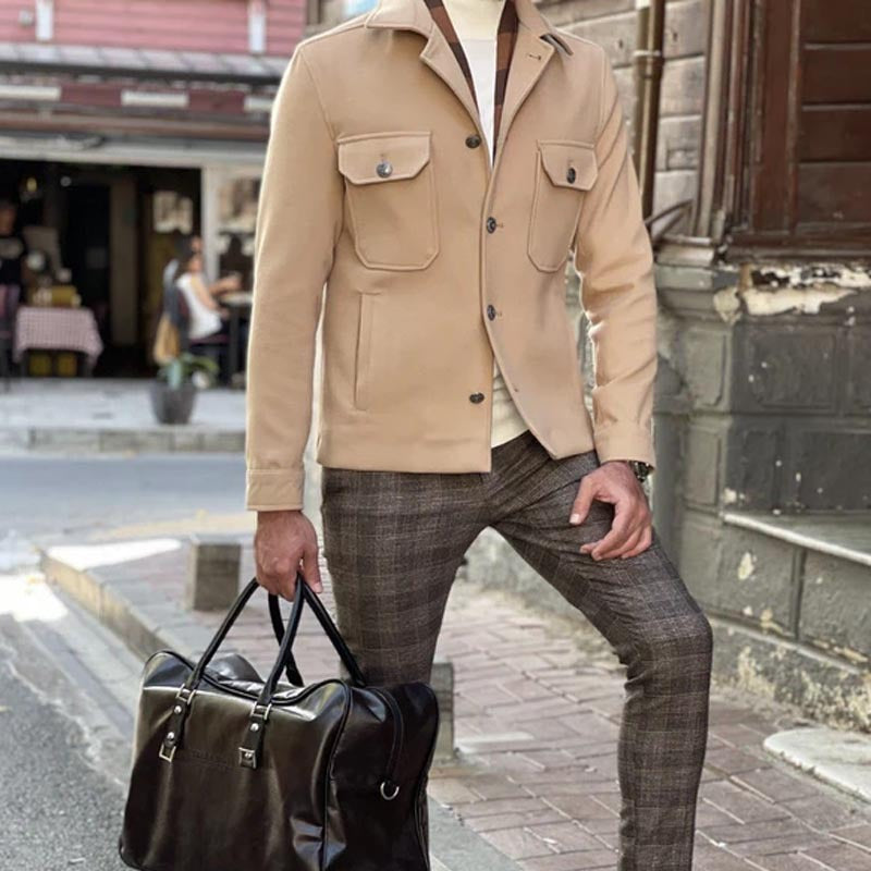 Autumn and winter men's casual men's jackets tops business coats